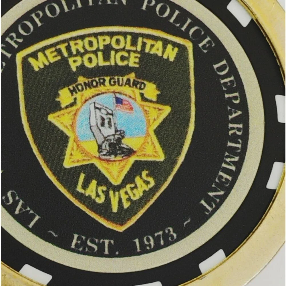 Las Vegas Keyring Gold Metal And Plastic